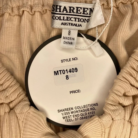 Shareen Collections Australia Tie-Front Top NWT | Nude | Size 8 / Size  Small - Picture 4 of 4